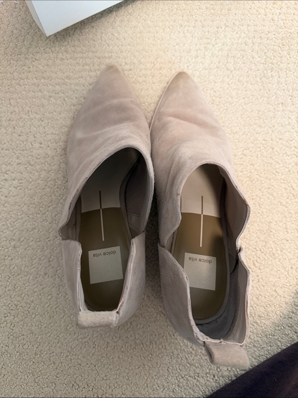 Dolce Vita Taupe Suede Sonni Ankle Booties - Picture 4 of 4